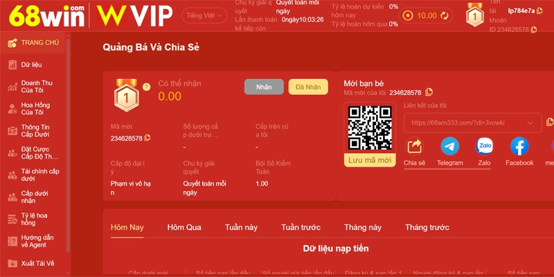 68win ⭐️ Link Vào 68win.com Uy Tín | Tải App 68 win Thưởng +70K 23 Chương trình đại lý 68win hoa hồng hấp dẫn