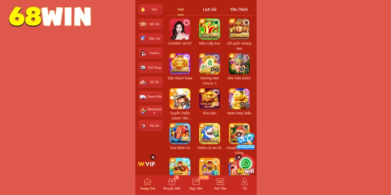 68win ⭐️ Link Vào 68win.com Uy Tín | Tải App 68 win Thưởng +70K 21 Tận hưởng kho game giải trí 68win đồ sộ hơn 3,000 loại